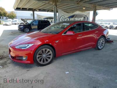 2016 Tesla MODEL S, красный — VIN 5YJSA1E15GF160044, Copart