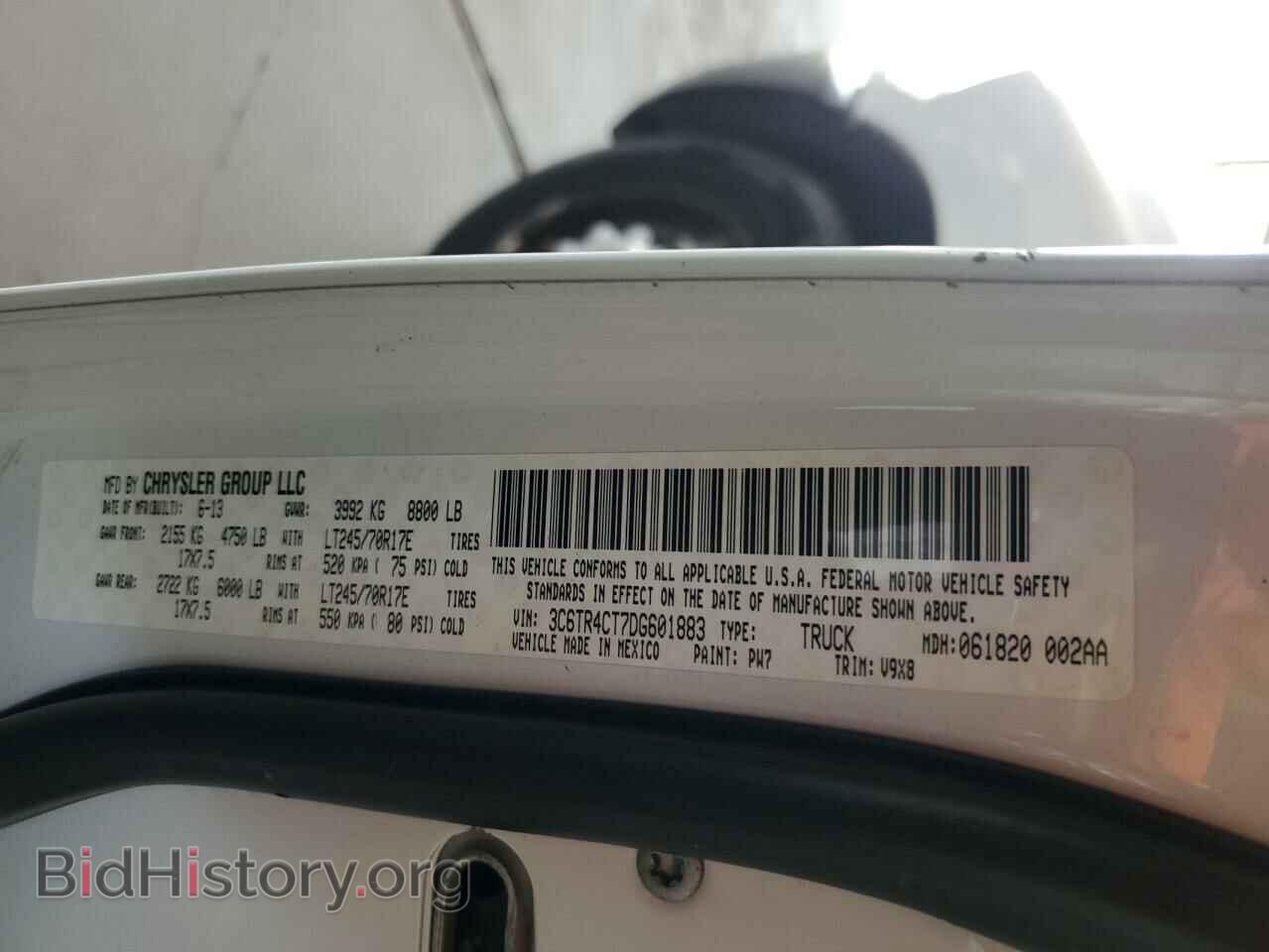 2013 RAM All Models - VIN: 3C6TR4CT7DG601883 - Фото 12