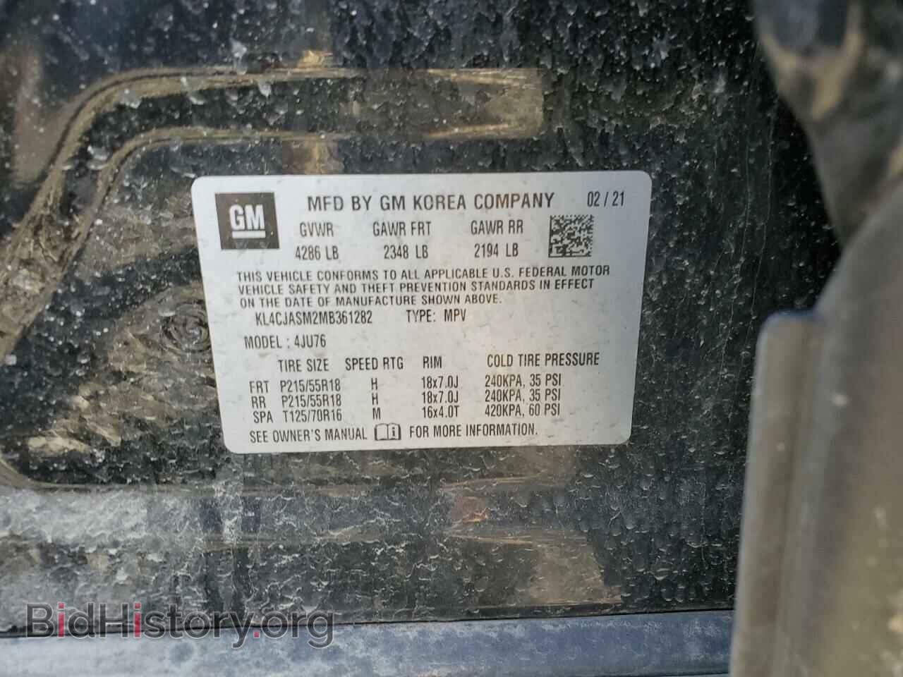 2021 BUICK ENCORE - VIN: KL4CJASM2MB361282 - Photo 13
