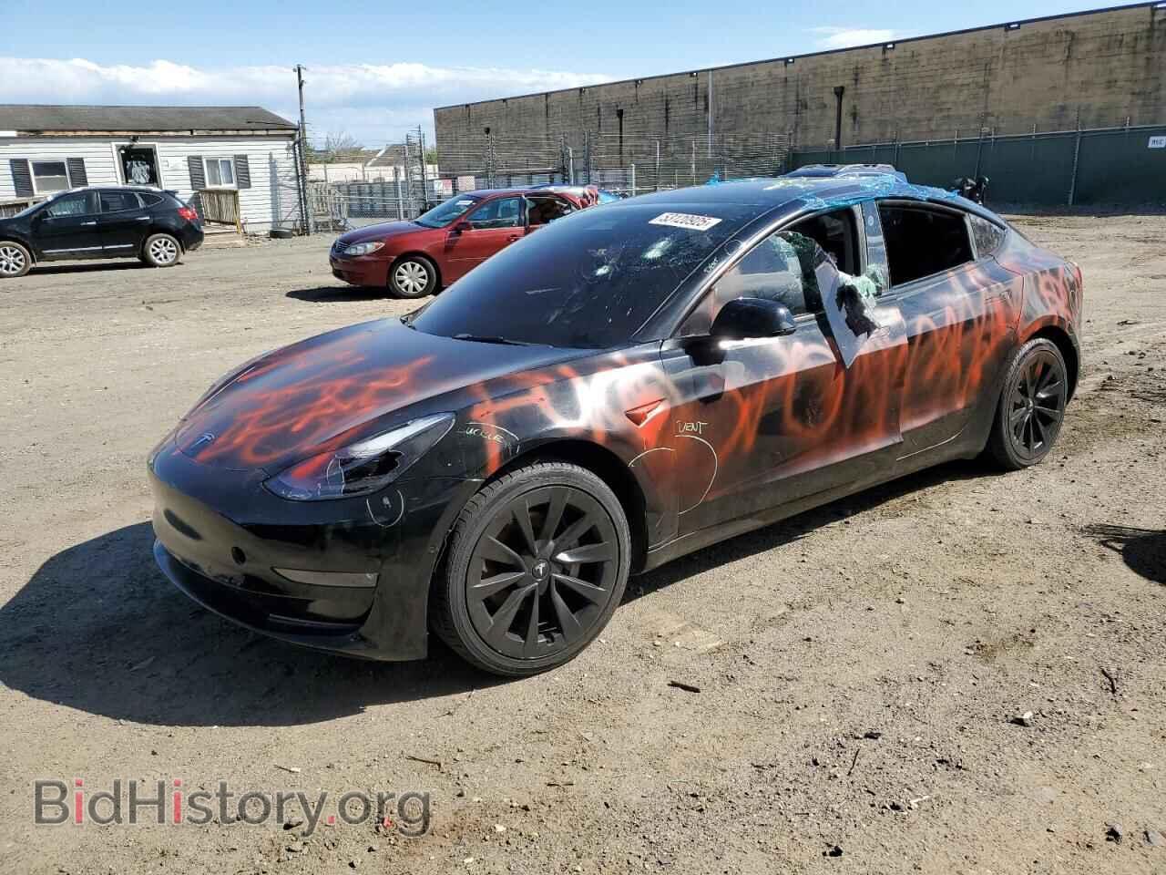 Photo 5YJ3E1EA1NF191121 - TESLA MODEL 3 2022