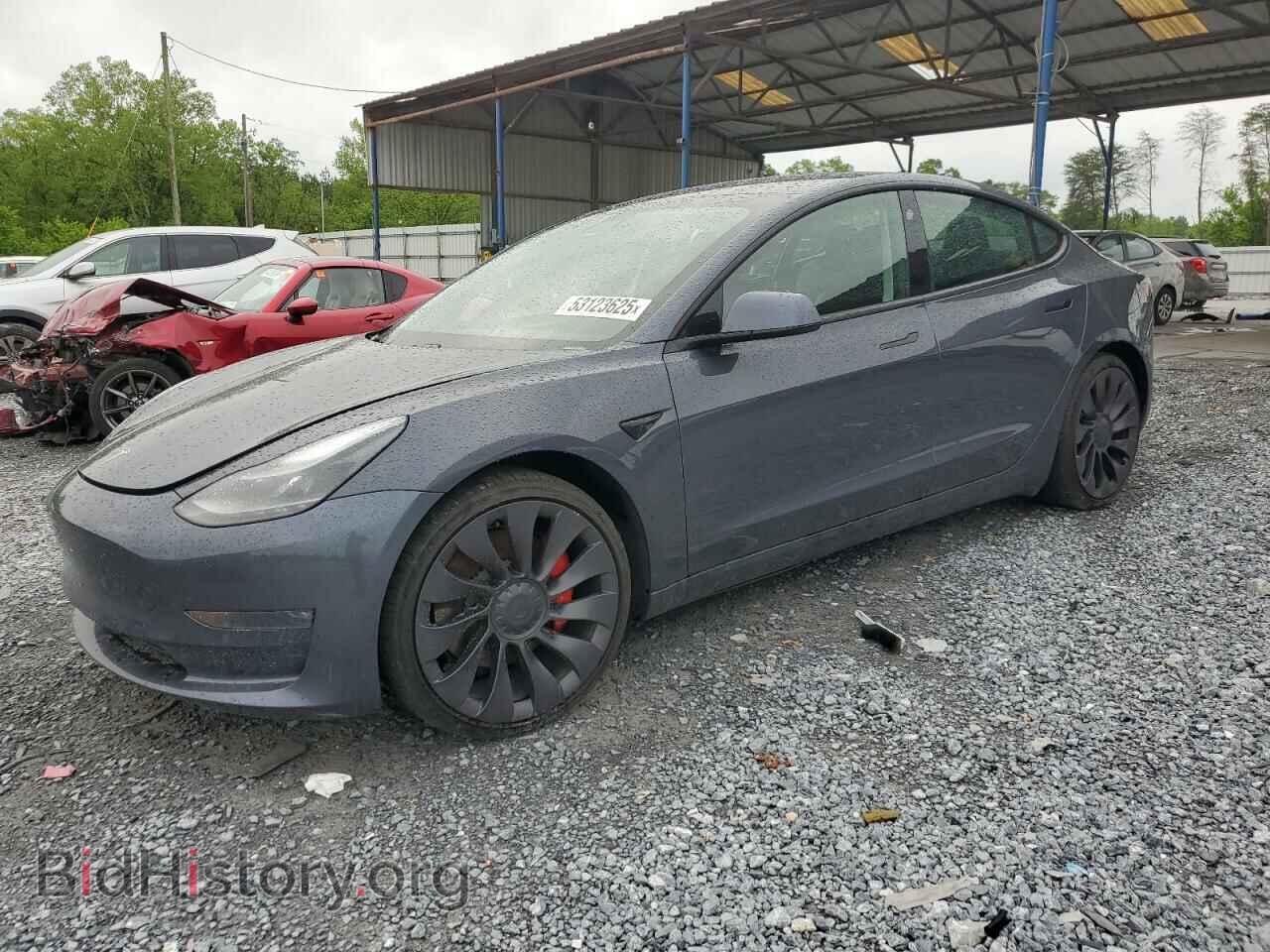 Photo 5YJ3E1EC0MF913646 - TESLA MODEL 3 2021