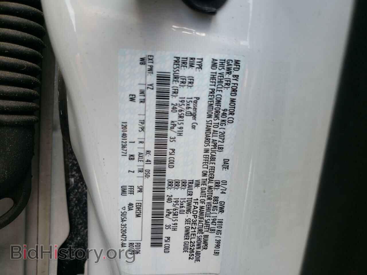 2014 FORD FOCUS - VIN: 1FADP3E21EL252652 - Photo 10
