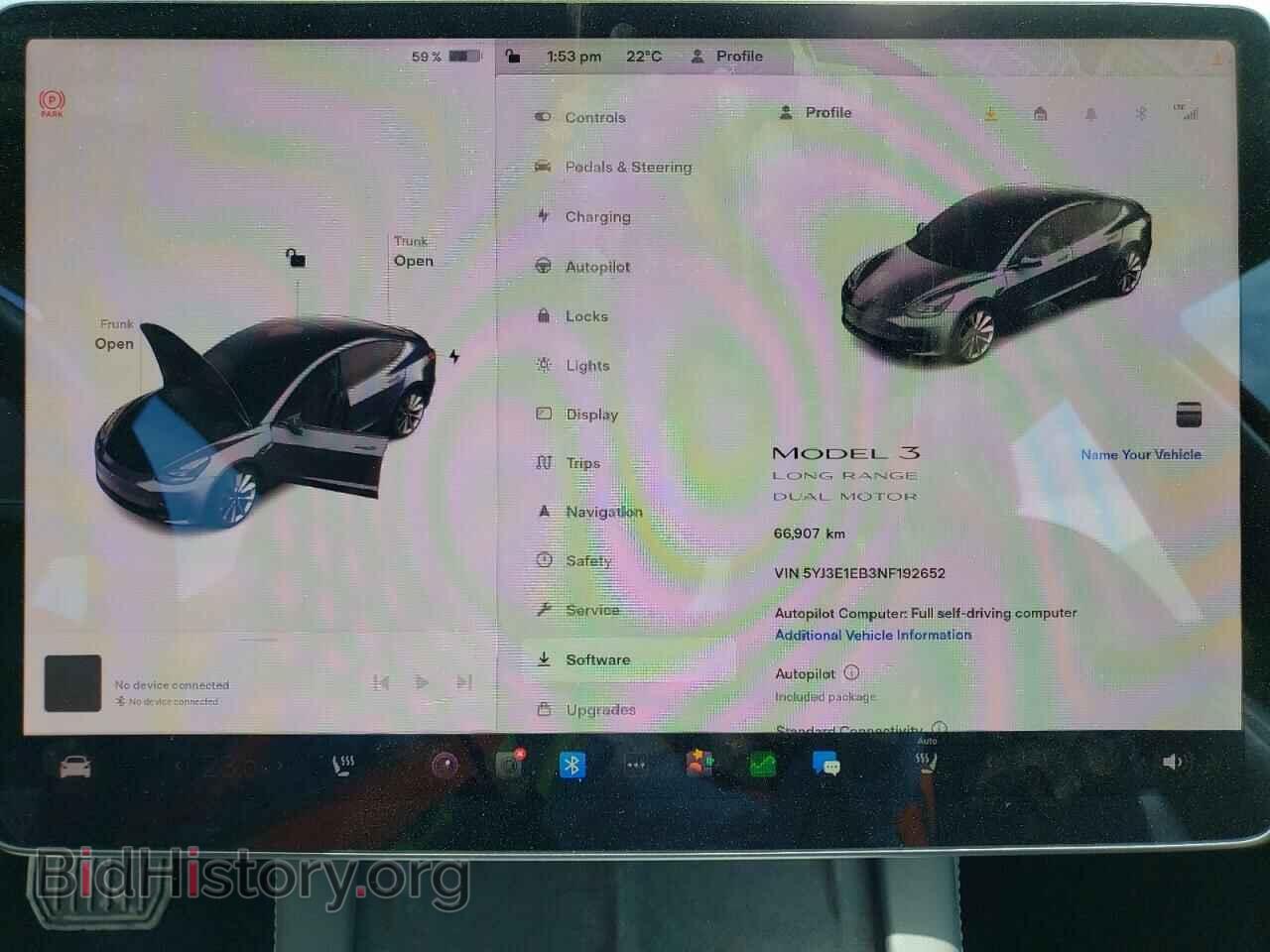 2022 TESLA MODEL 3 - VIN: 5YJ3E1EB3NF192652 - Фото 9