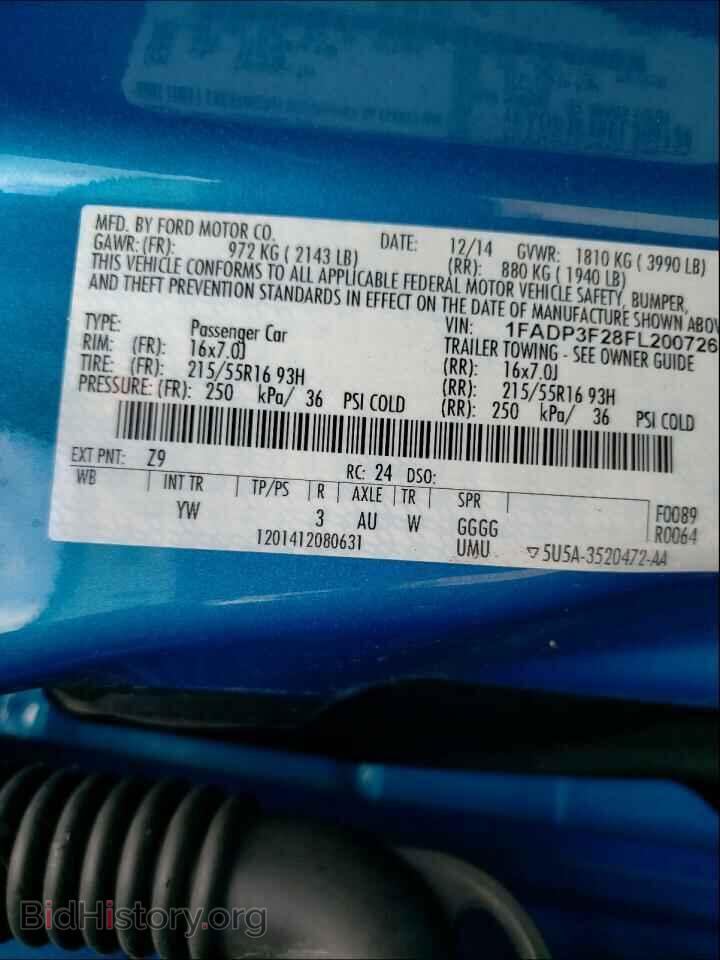 2015 FORD FOCUS - VIN: 1FADP3F28FL200726 - Photo 10