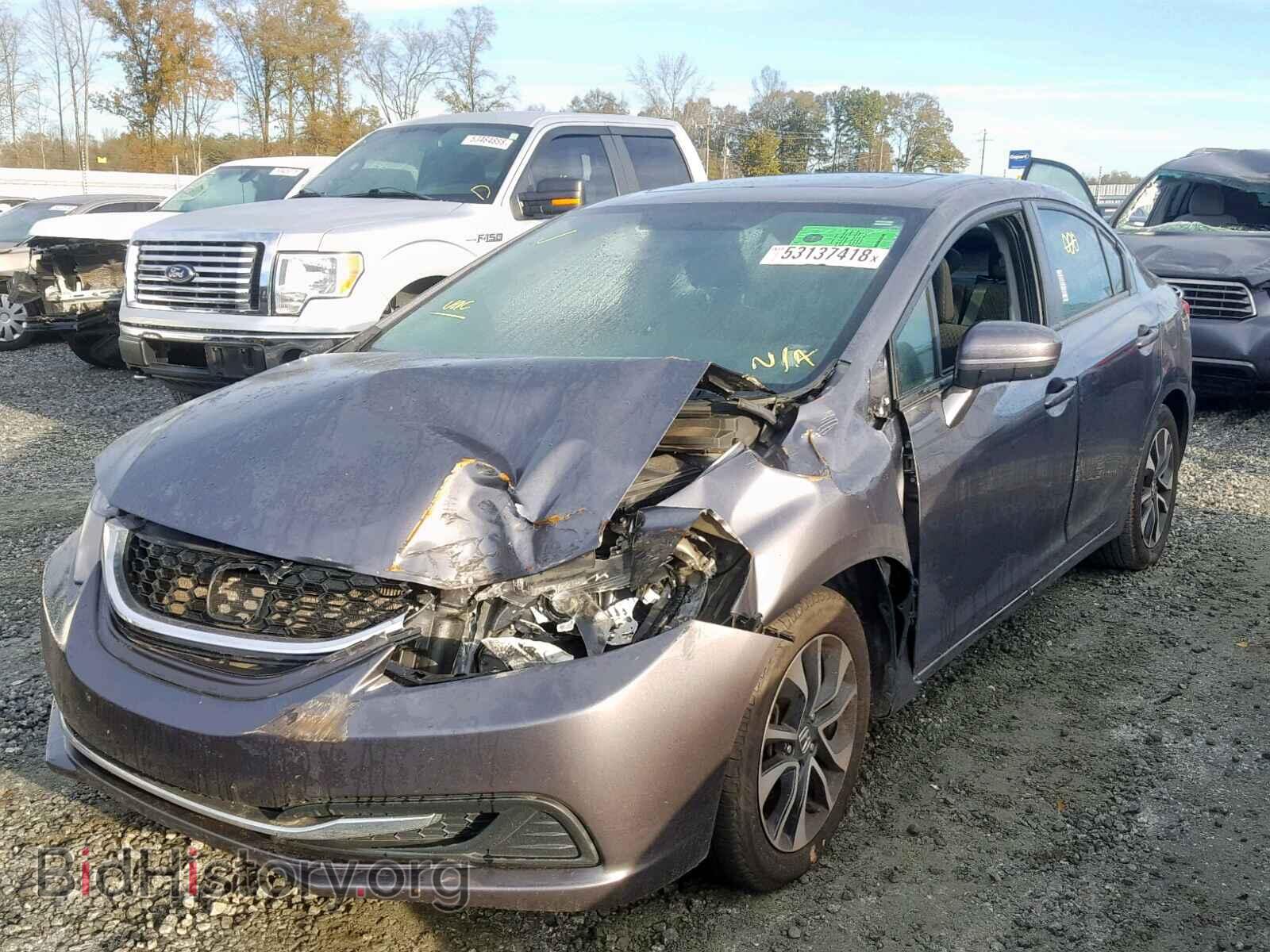 2014 HONDA CIVIC - VIN: 19XFB2F81EE209176 - Фото 2
