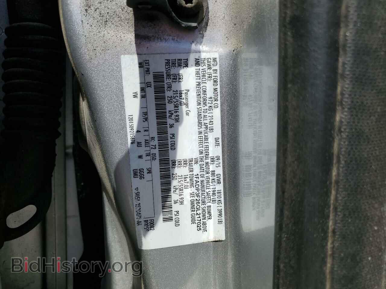 2016 FORD FOCUS - VIN: 1FADP3F26GL217025 - Фото 12