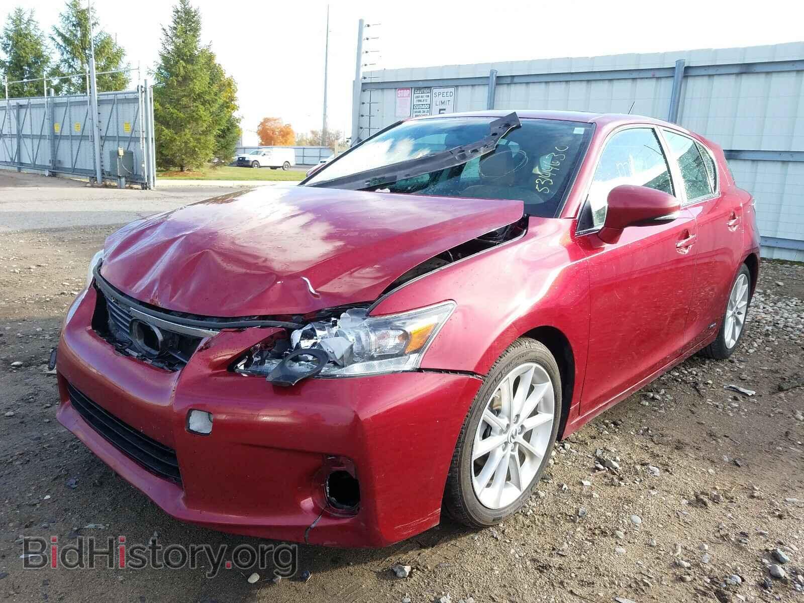 2011 LEXUS CT 200 - VIN: JTHKD5BH8B2037834 - Фото 2