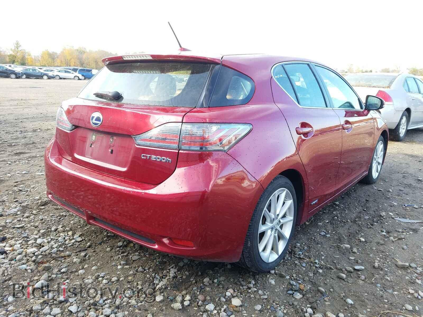2011 LEXUS CT 200 - VIN: JTHKD5BH8B2037834 - Фото 4