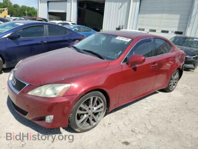 2008 Lexus IS 250, красный — VIN JTHBK262685068971, Copart