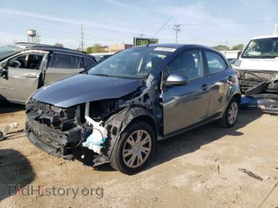 2014 Mazda 2 Sport, серый — VIN JM1DE1KY0E0177151, Copart