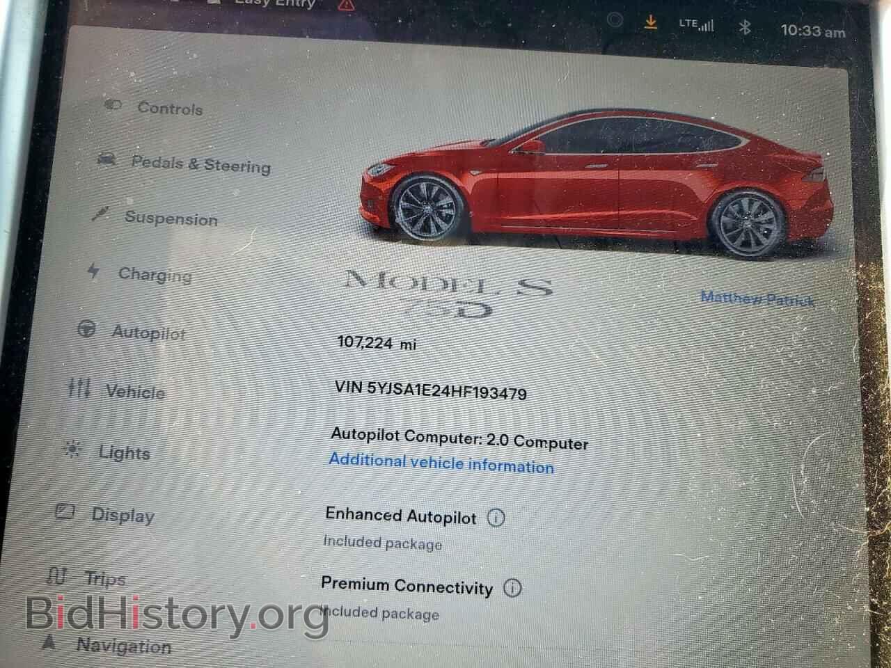 2017 TESLA MODEL S - VIN: 5YJSA1E24HF193479 - Photo 9