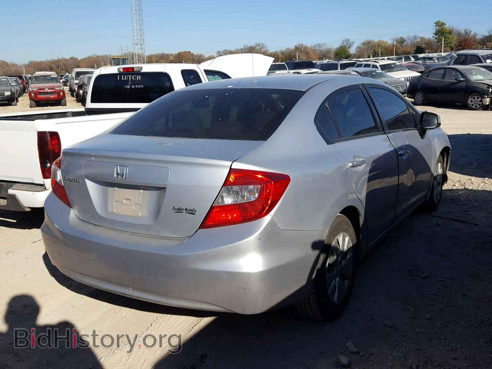 2012 HONDA CIVIC LX - VIN: 2HGFB2F52CH563278 - Фото 4