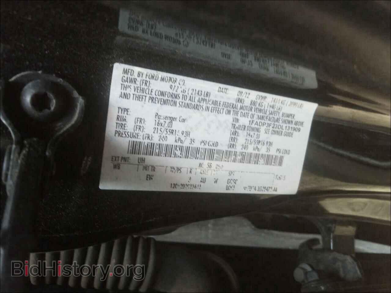2013 FORD FOCUS - VIN: 1FADP3F23DL131909 - Фото 10