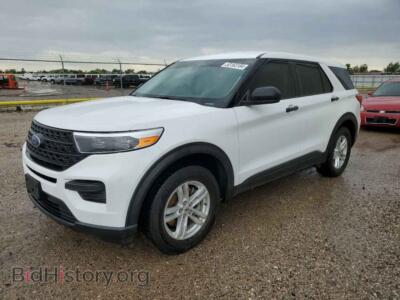 2022 Ford EXPLORER, white — VIN 1FMSK7BHXNGB31123, Copart
