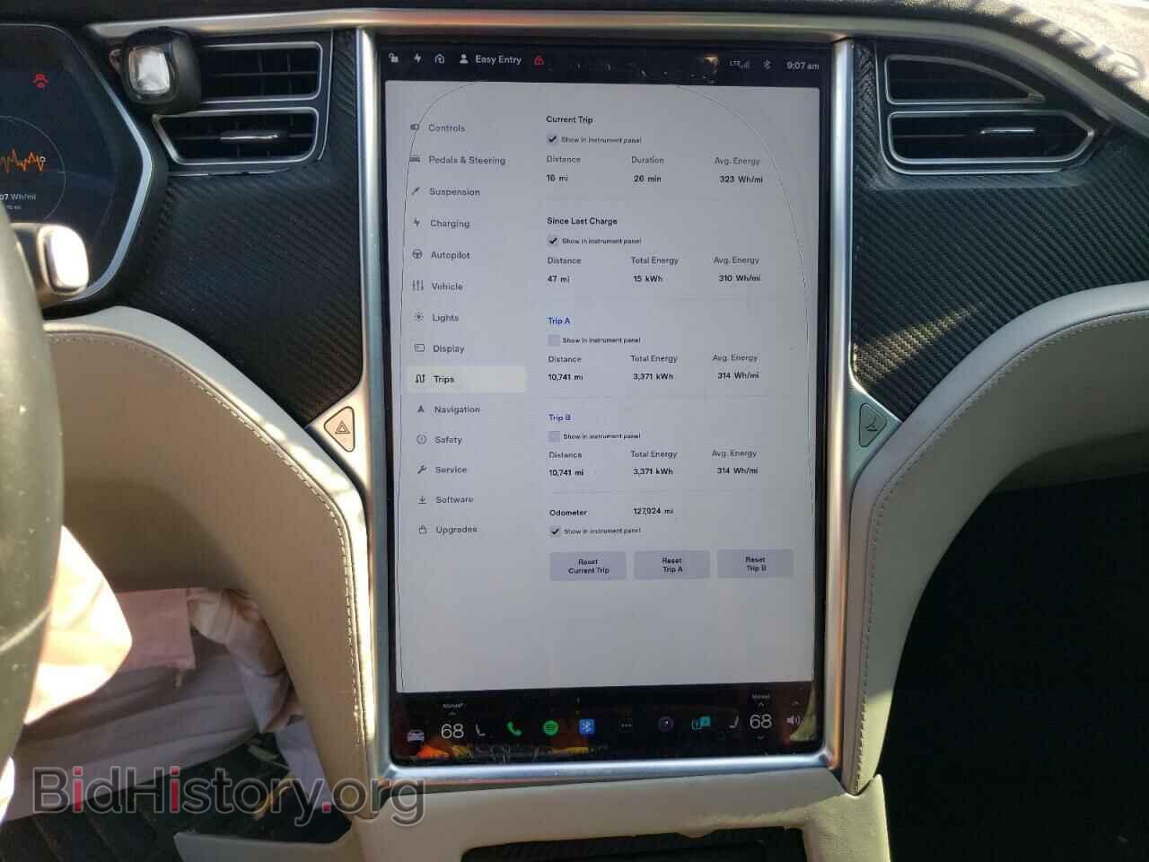 2016 TESLA MODEL S - VIN: 5YJSA1E27GF142167 - Фото 9