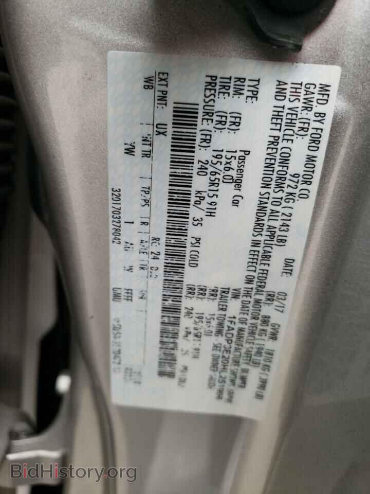 2017 FORD FOCUS - VIN: 1FADP3E20HL251996 - Фото 13