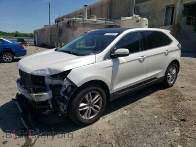 2016 Ford EDGE SEL, white — VIN 2FMPK4J98GBB14734, Copart