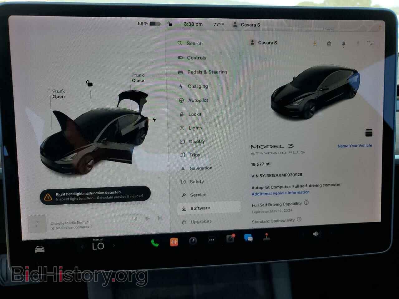 2021 TESLA MODEL 3 - VIN: 5YJ3E1EAXMF939928 - Photo 9