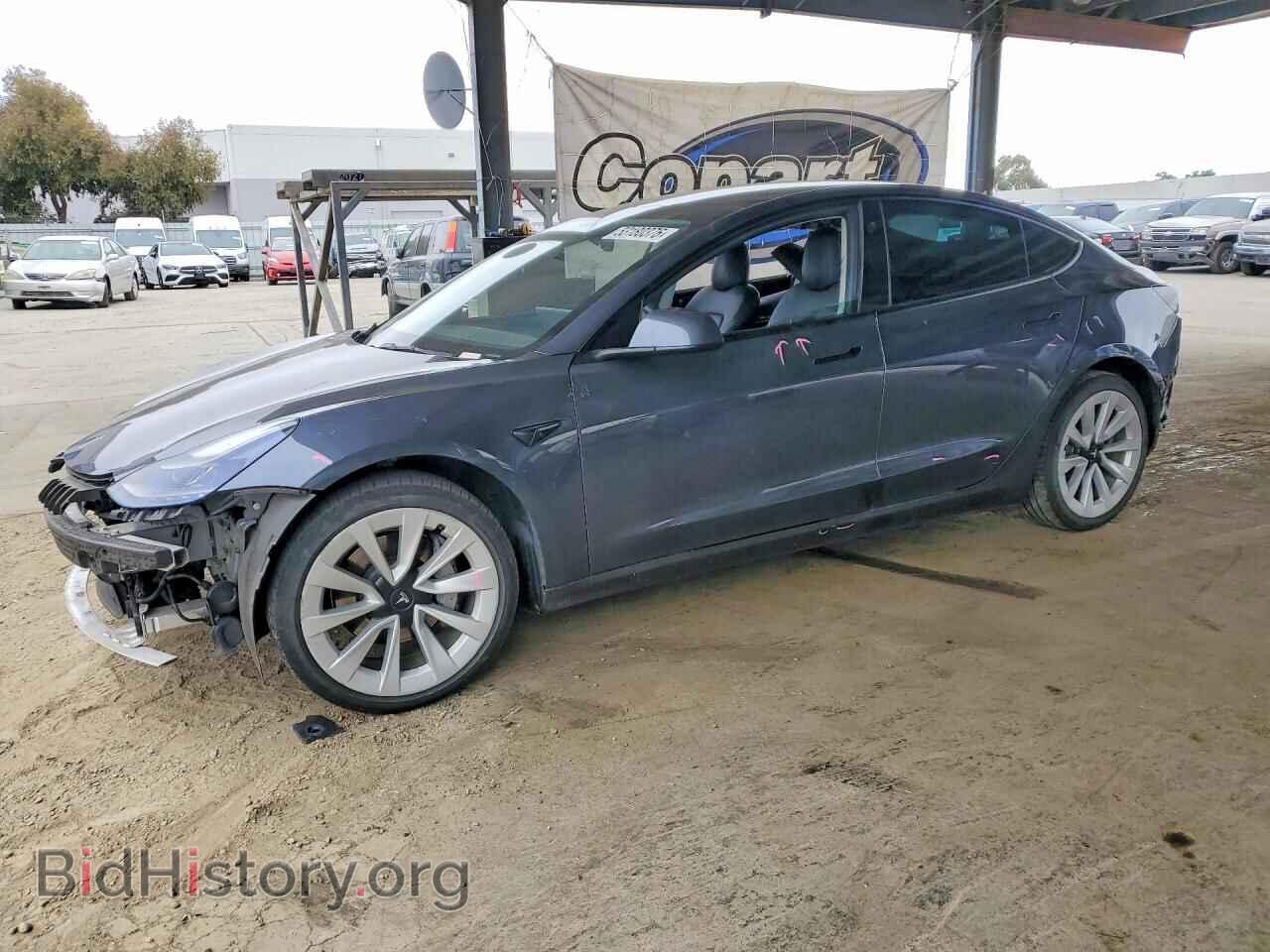 Photo 5YJ3E1EB7NF277932 - TESLA MODEL 3 2022