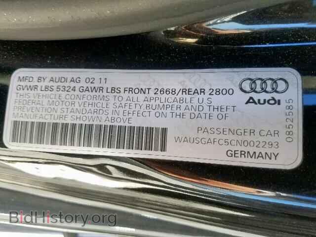 2012 AUDI A7 - VIN: WAUSGAFC5CN002293 - Фото 10
