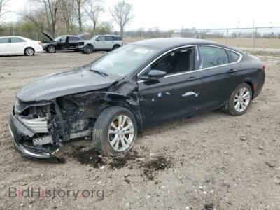 2015 Chrysler 200 Limited, черный — VIN 1C3CCCAB5FN747342, Copart