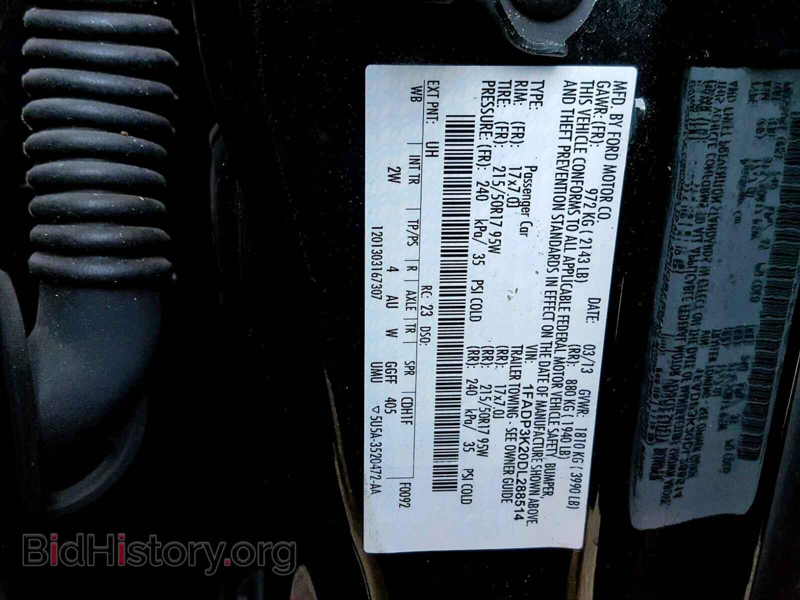 2013 FORD FOCUS SE - VIN: 1FADP3K20DL288514 - Фото 10