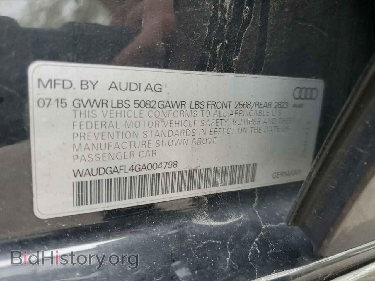 2016 AUDI S4/RS4 - VIN: WAUDGAFL4GA004798 - Фото 13