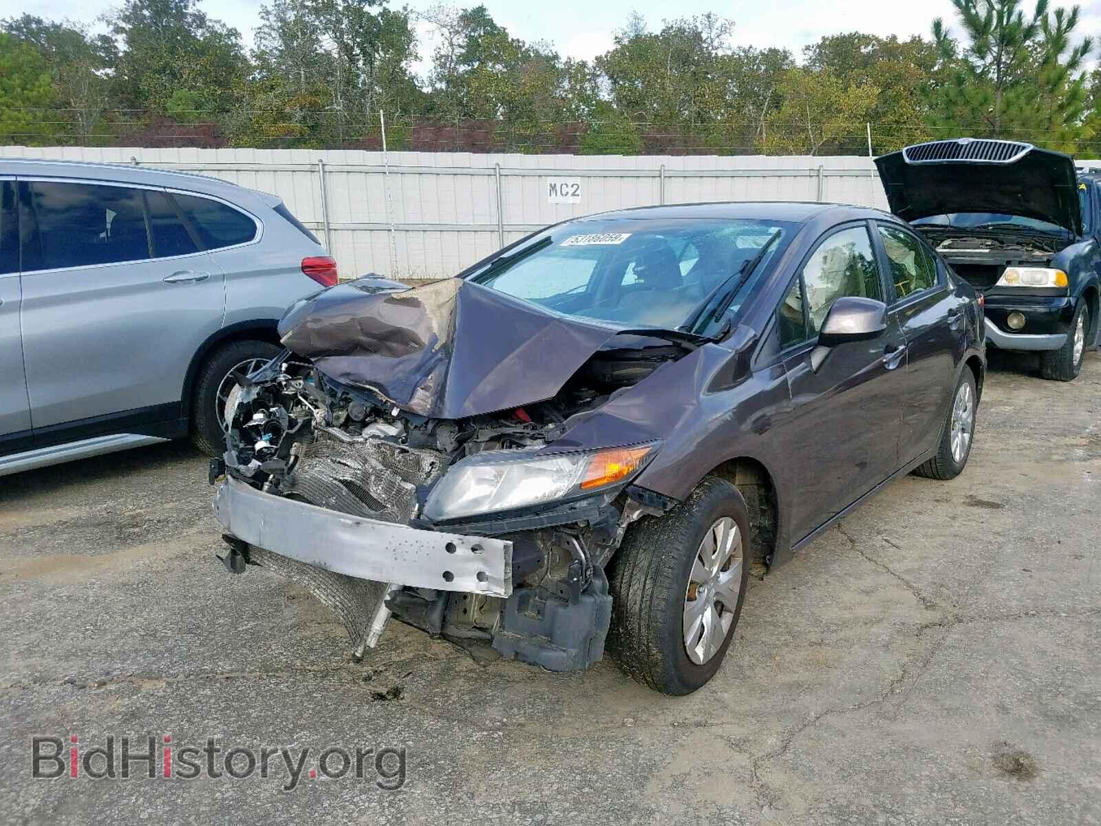 2012 HONDA CIVIC LX - VIN: 2HGFB2F5XCH528259 - Фото 2