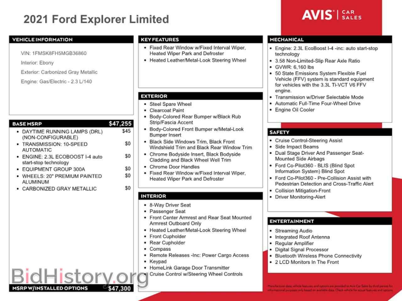 2021 FORD EXPLORER - VIN: 1FMSK8FH5MGB36860 - Photo 12