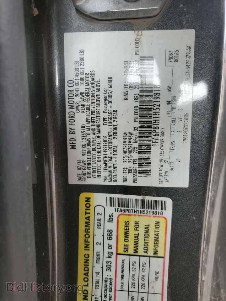 2017 FORD ALL Models - VIN: 1FA6P8TH1H5219818 - Photo 13