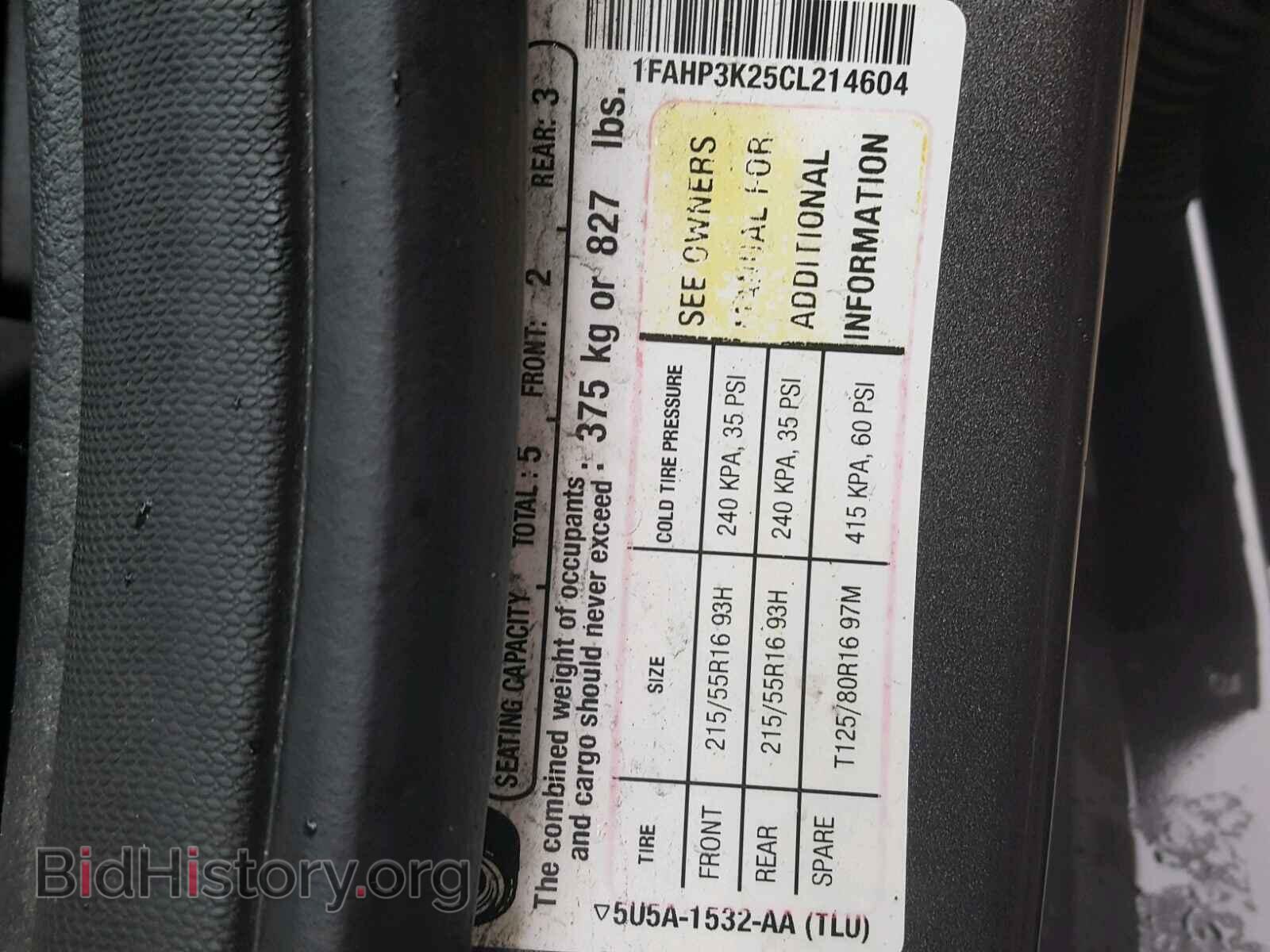 2012 FORD FOCUS - VIN: 1FAHP3K25CL214604 - Photo 10