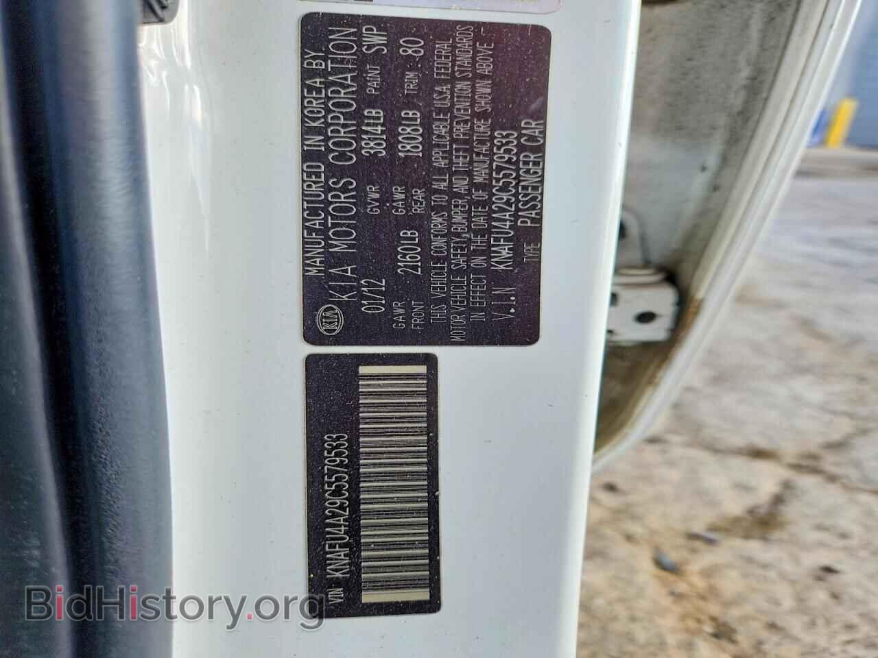 2012 KIA FORTE - VIN: KNAFU4A29C5579533 - Фото 12