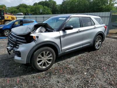 2021 Ford EXPLORER XLT, silver — VIN 1FMSK7DH1MGC16346, Copart