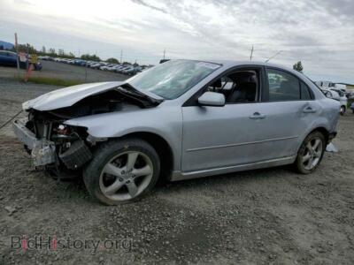 2007 Mazda 6 I, silver — VIN 1YVHP84CX75M03976, Copart