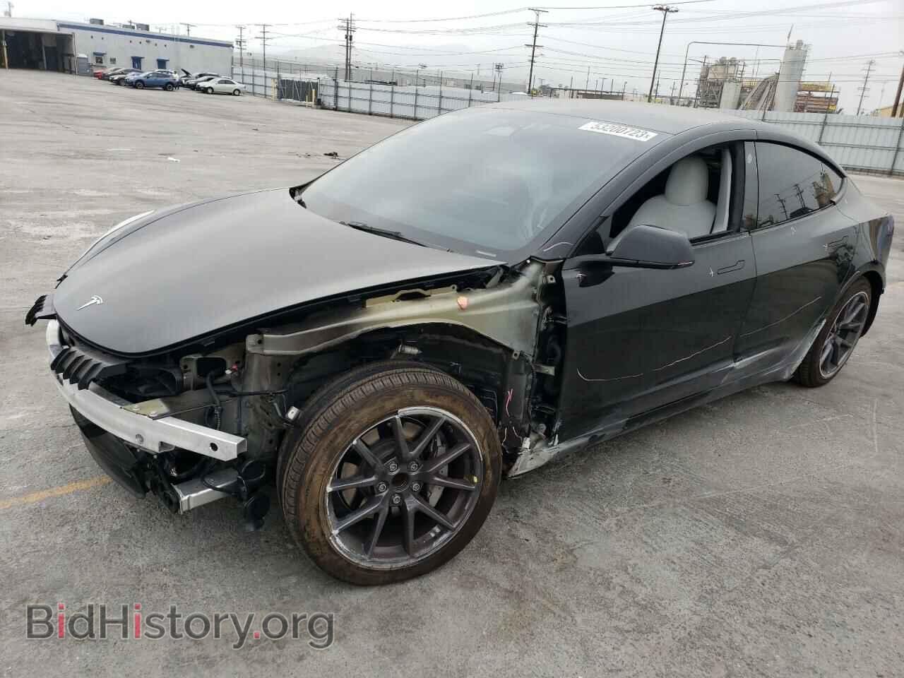 Photo 5YJ3E1EA4NF374321 - TESLA MODEL 3 2022