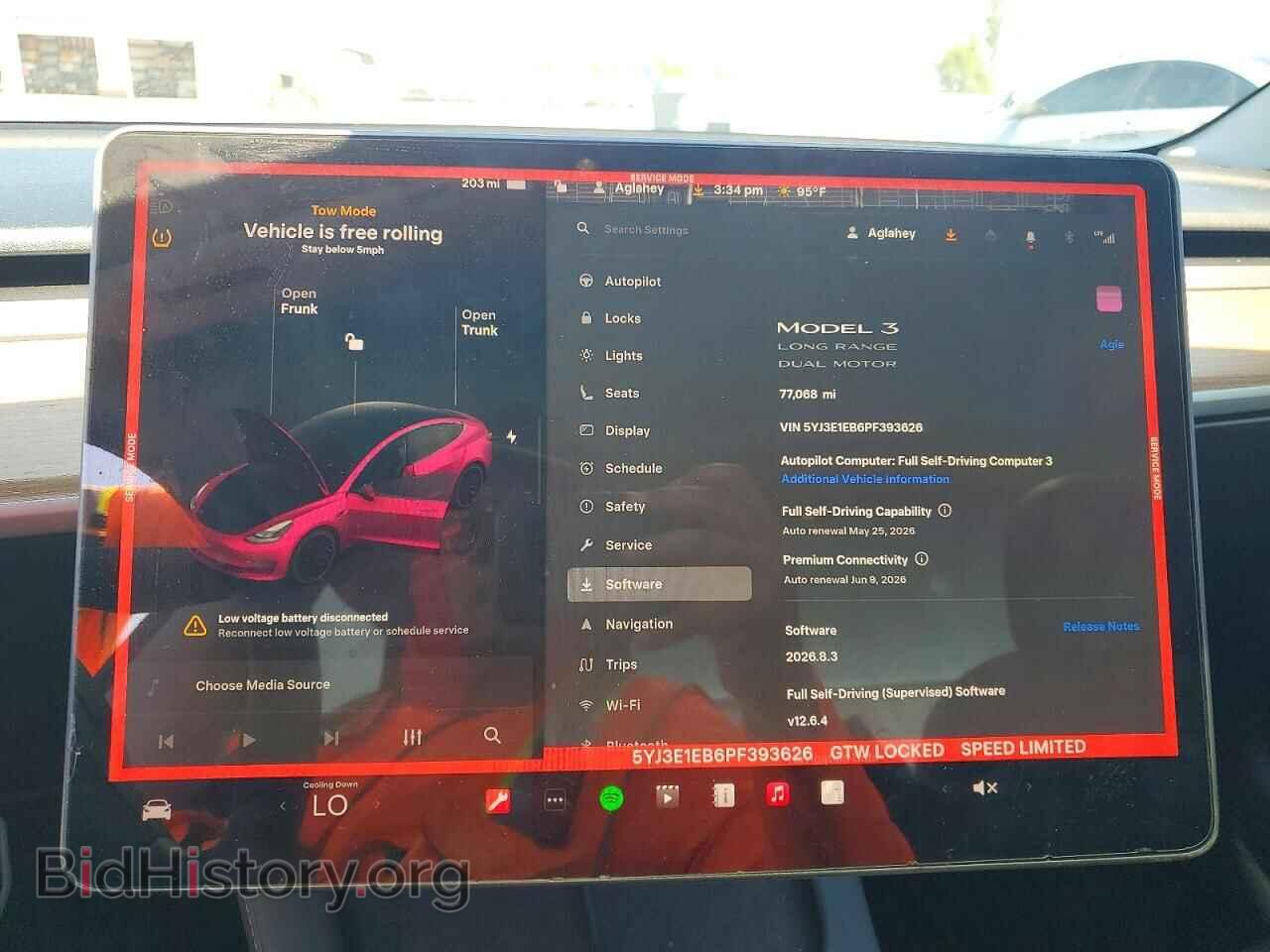 2023 TESLA MODEL 3 - VIN: 5YJ3E1EB6PF393626 - Фото 9