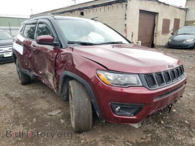 2021 Jeep COMPASS Compass LA, красный — VIN 3C4NJDBB4MT519201, Copart