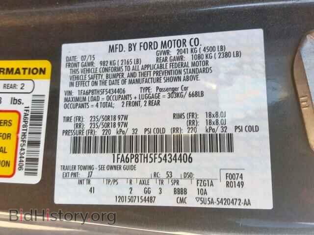 2015 FORD MUSTANG - VIN: 1FA6P8TH5F5434406 - Фото 10
