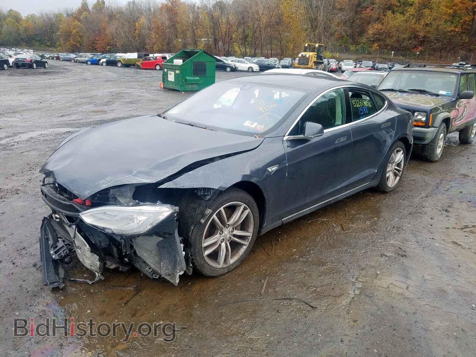 2014 TESLA MODEL S - VIN: 5YJSA1H16EFP61410 - Фото 2
