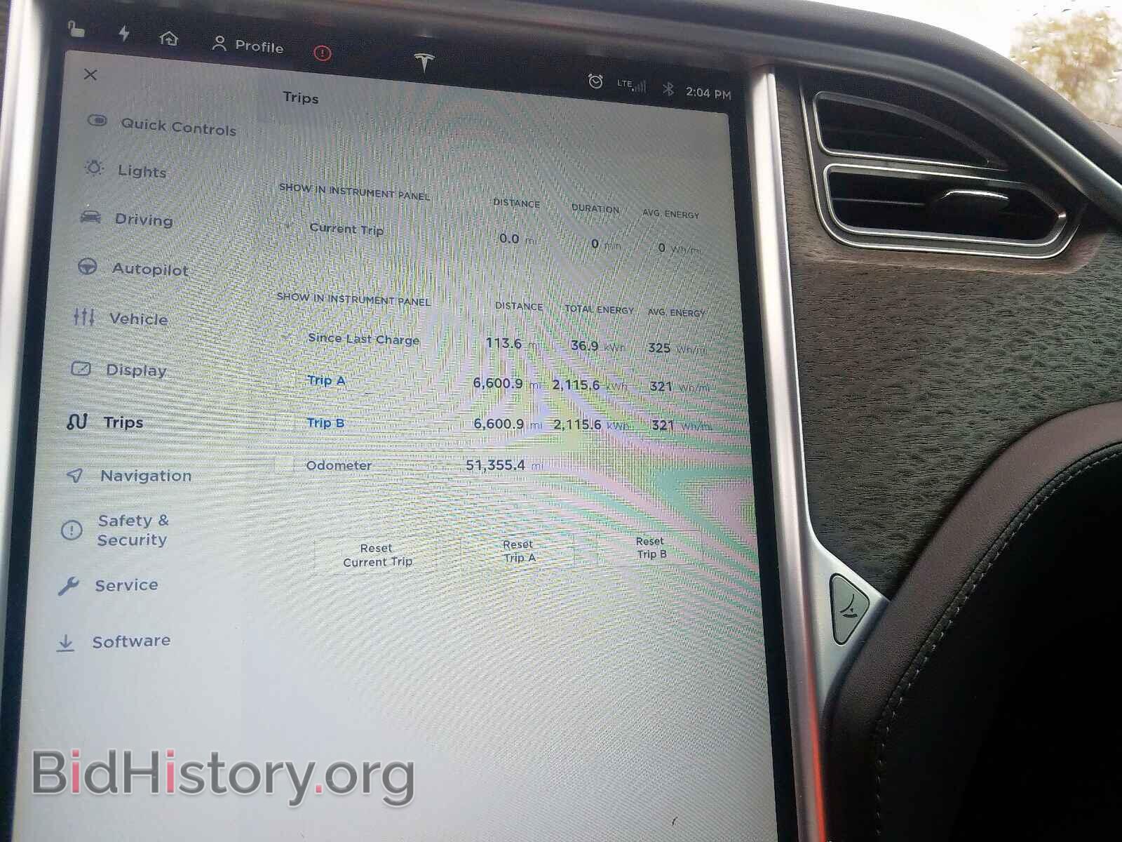 2014 TESLA MODEL S - VIN: 5YJSA1H16EFP61410 - Фото 8