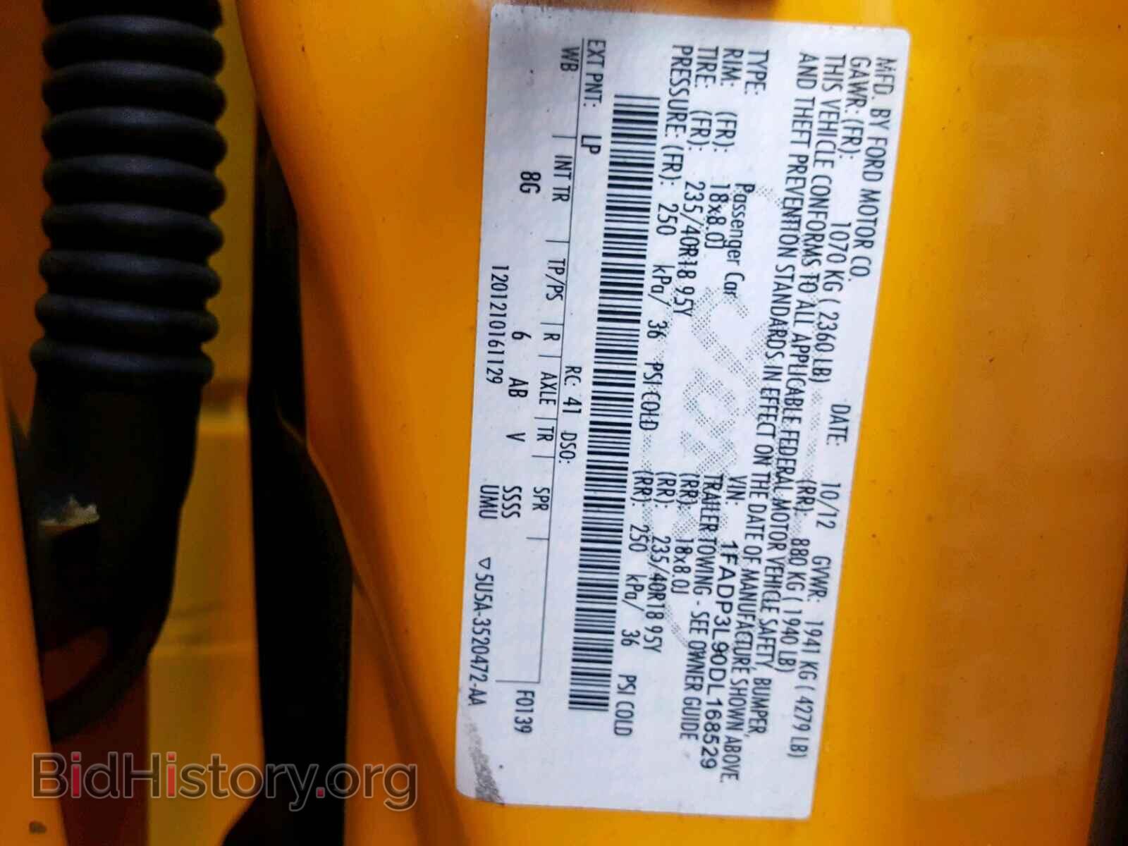 2013 FORD FOCUS - VIN: 1FADP3L90DL168529 - Фото 10