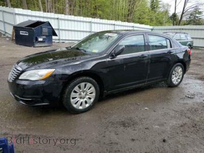2013 Chrysler 200 LX, black — VIN 1C3CCBABXDN561173, Copart