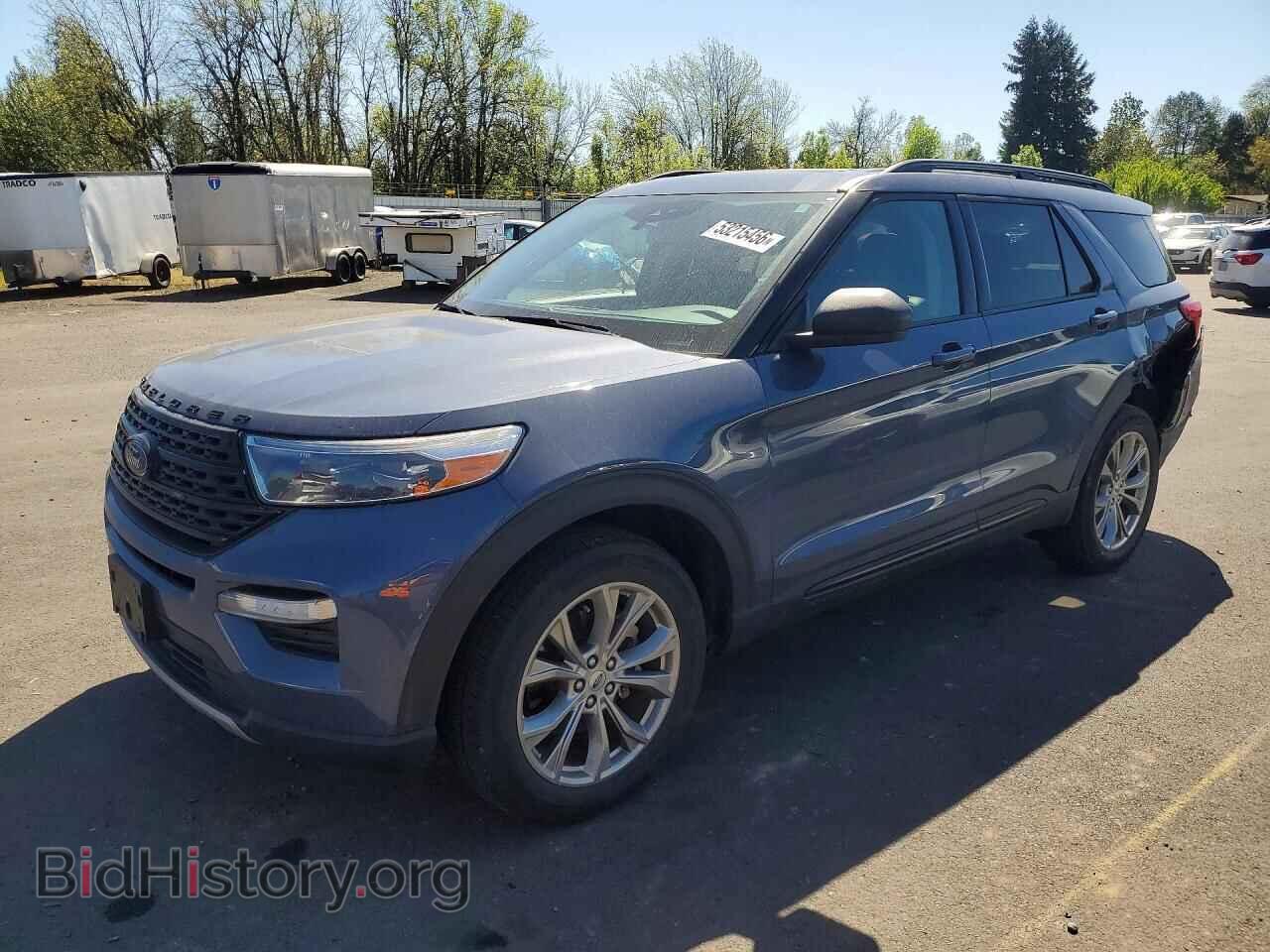 2021 Ford EXPLORER (VIN 1FMSK8DH2MGC14031) — photo 1 of 12, Copart, damage: rear end