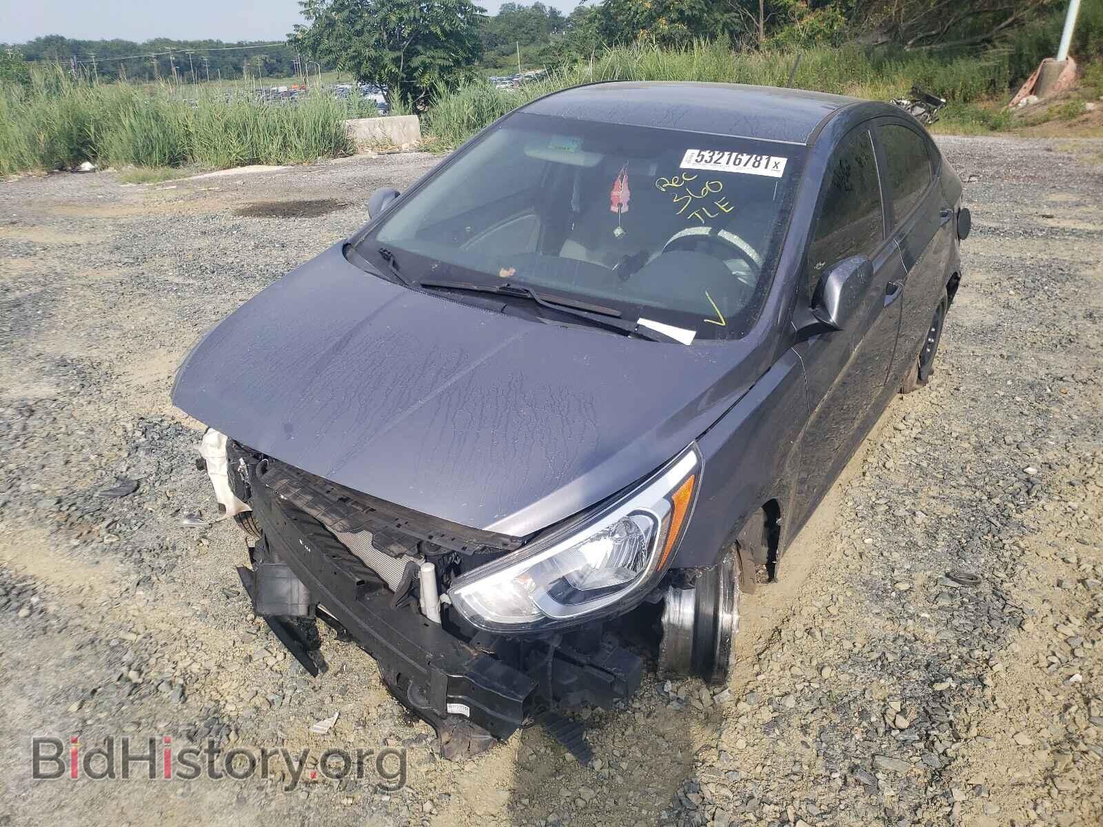 2017 HYUNDAI ACCENT - VIN: KMHCT4AE0HU255155 - Фото 2