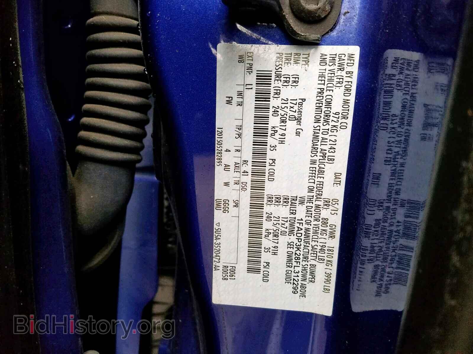 2015 FORD FOCUS SE - VIN: 1FADP3K28FL312299 - Фото 10