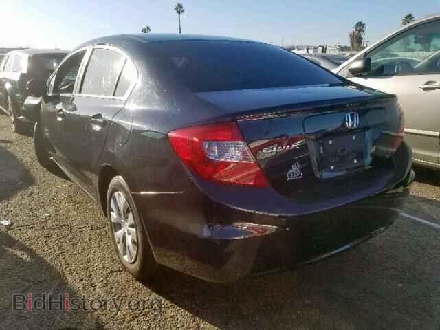 2012 HONDA CIVIC LX - VIN: 19XFB2F58CE384804 - Фото 3