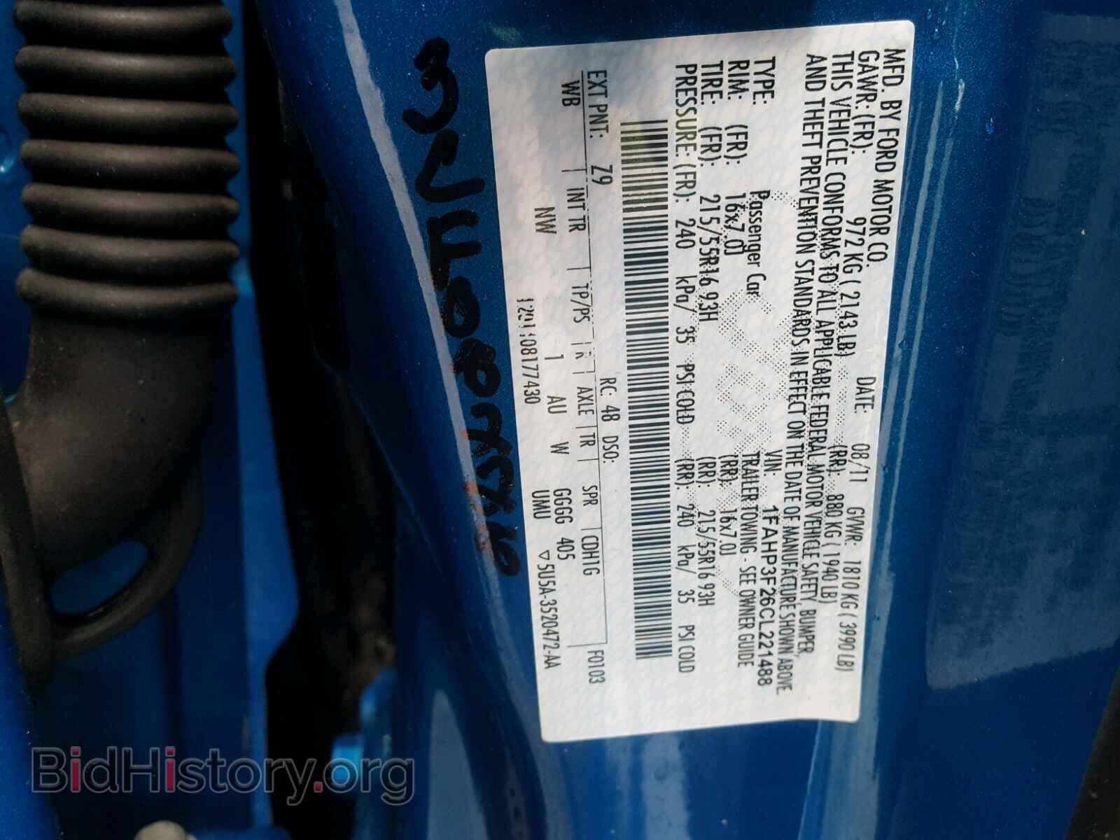 2012 FORD FOCUS - VIN: 1FAHP3F26CL221488 - Photo 10