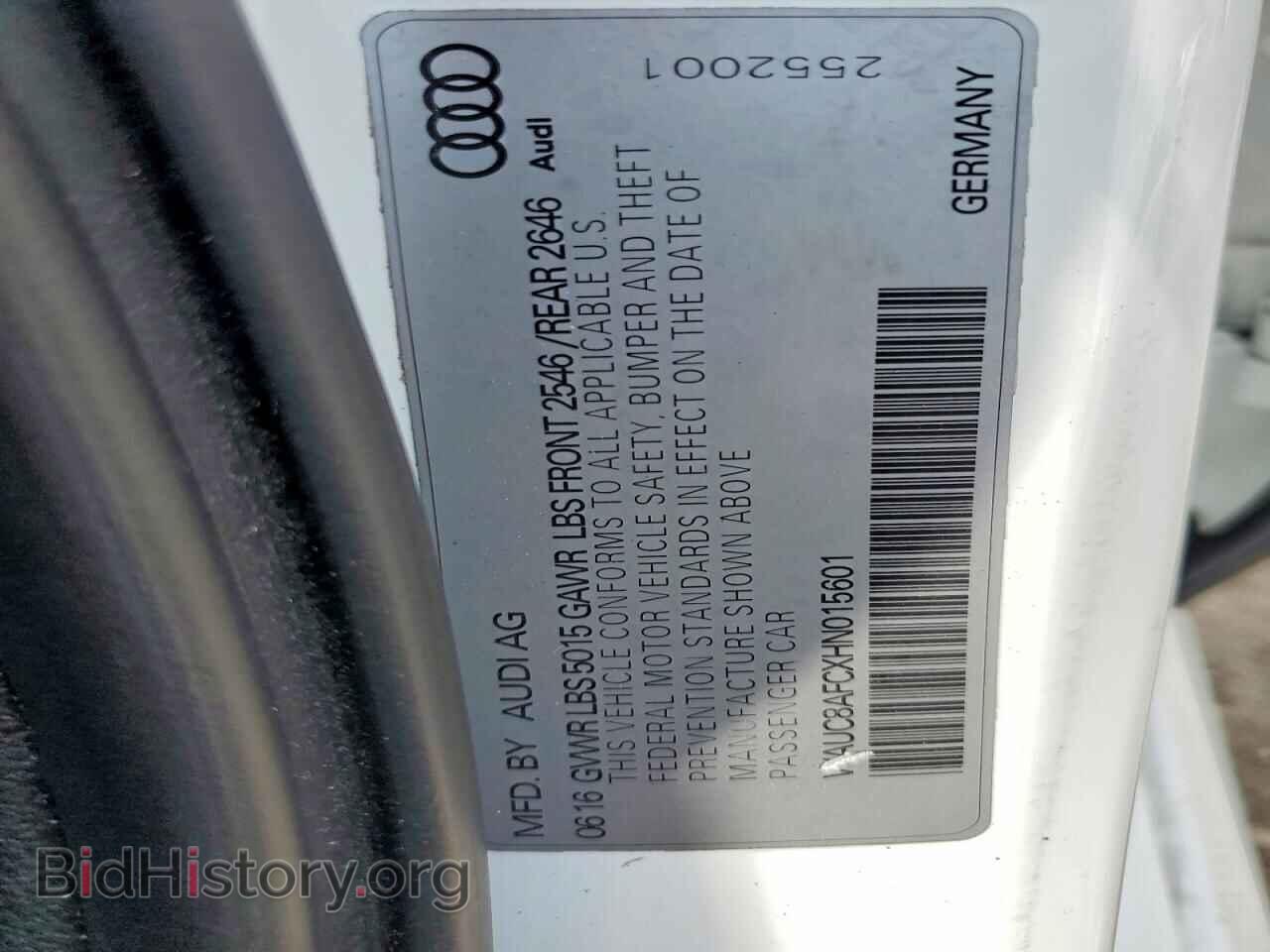 2017 AUDI A6 - VIN: WAUC8AFCXHN015601 - Фото 13