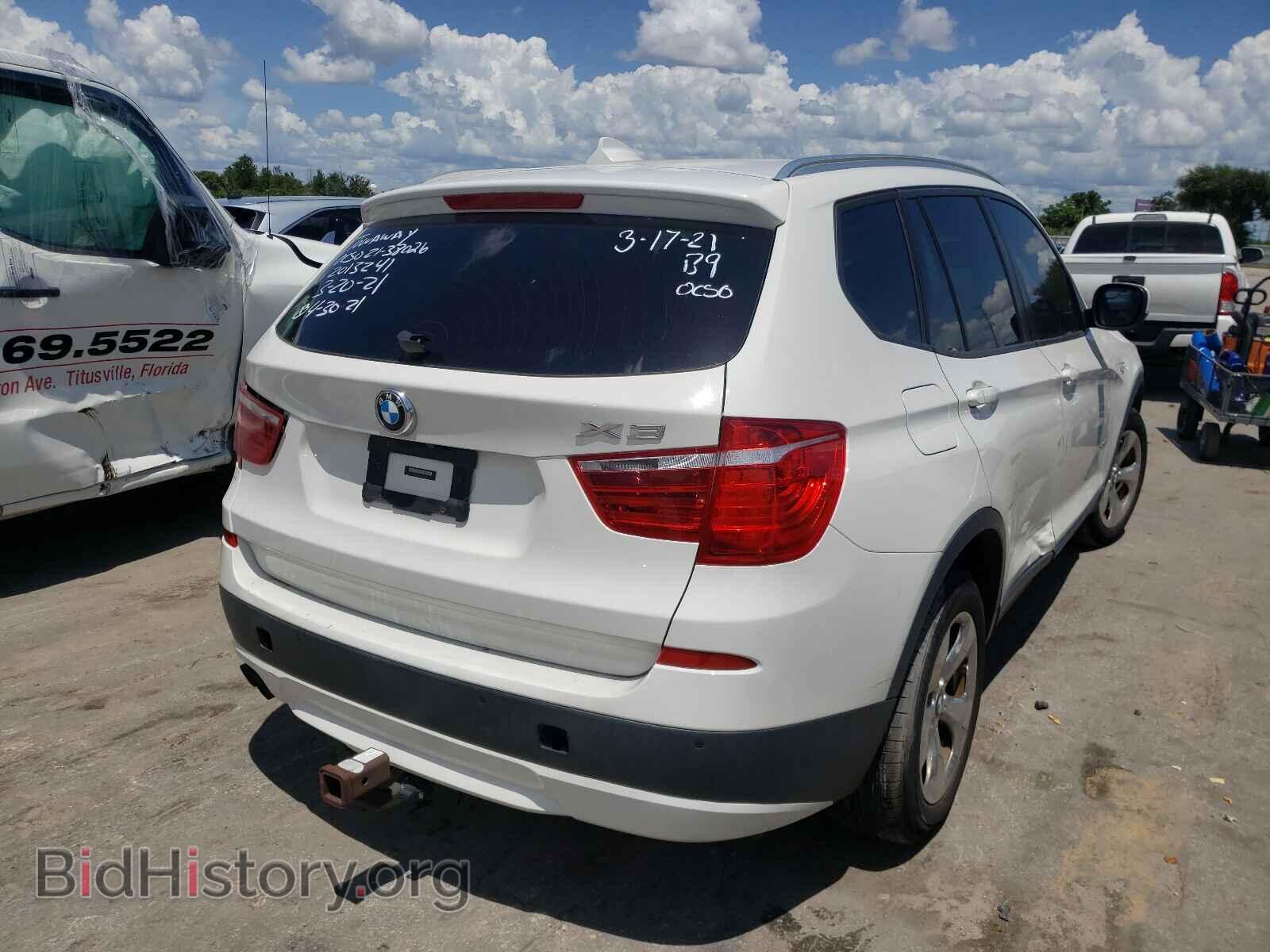 2012 BMW X3 - VIN: 5UXWX5C51CL726817 - Фото 4