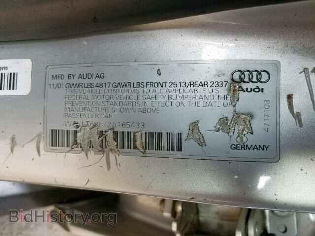 2002 AUDI A4 - VIN: WAULT68E72A165433 - Photo 10